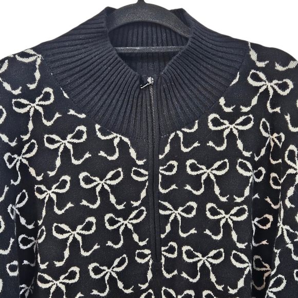 Anthropologie The Montana Mock-Neck Half-Zip Sweater by Maeve Size XL - Picture 4 of 10